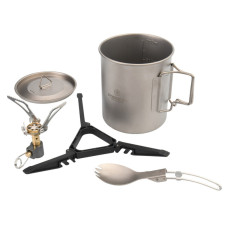 Казанок із пальником Forrest Camper Titanium Mug Kit 750мл