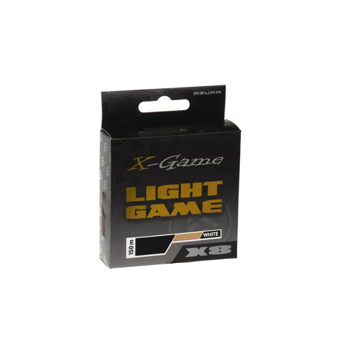 Шнур Azura X-Game Light Game X8 PE White 150м #0.4 0.104мм