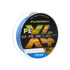 Шнур Flagman Orbion PE X-4 150м 0.10мм Ocean Blue
