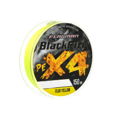 Шнур Flagman BlackFire PE X-4 150м 0.06мм Fluo Yellow