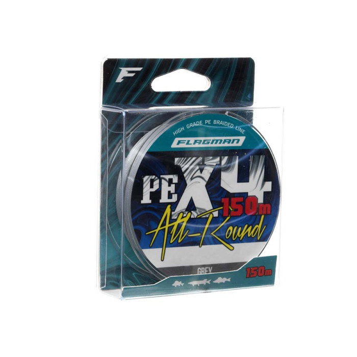 Шнур Flagman All-Round PE X-4 150м 0.26мм Grey