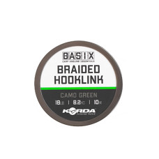 Повідковий матеріал Korda Basix Braided Hooklink Camo Green 18lb 10м