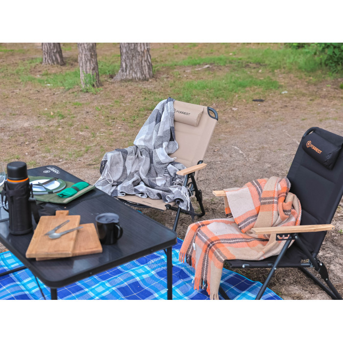 Крісло розкладне Forrest Optima+ Folding Comfort Chair Black XL