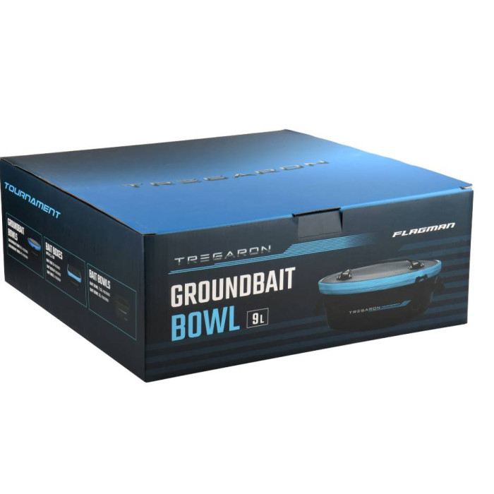 Ємнiсть для прикормки з кришкою Flagman Tregaron Groundbait Bowl 9л