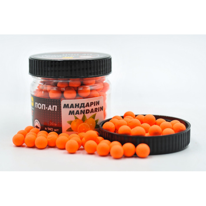 Плаваючий Бойл, поп ап для риболовлі, поп ап Мандарин (Mandarin) 8мм Carp Drive