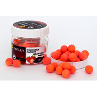 Плаваючий Бойл, поп ап для риболовлі, поп ап Полуниця-Халибут (Strawberry-Halibut) 10мм Carp Drive