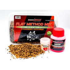 Методний пелетс, метод мікс Strawberry (Полуниця) Carp Drive 3 в 1