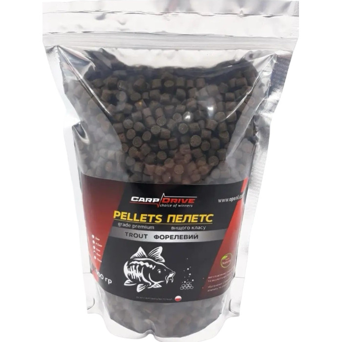 Pellets, пелети короповий, пелети Trout (Форелевий) Carp Drive 10 мм 900гр