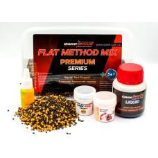 Методний пелетс, флет-тераптик мікс Кальмар Червоний перець (Squid Red Pepper) Premium series Carp Drive 7 в 1