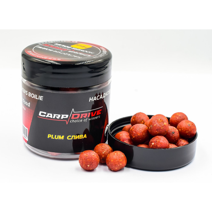 Насадкові бойли 14мм, бойли на коропа, бойли Слива (Plum) 14мм 100г. Carp Drive
