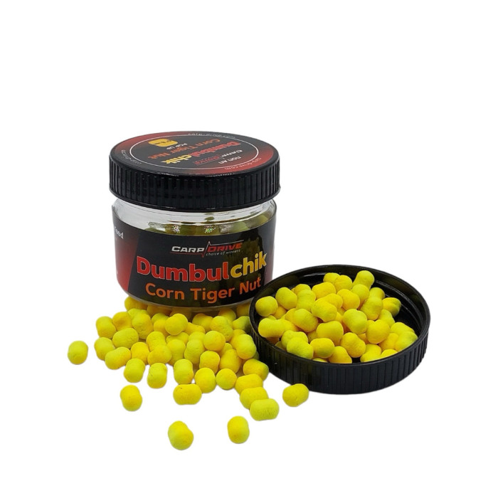 Бойл плавучий, поп ап Dumbulchik Кукурудза-Тигровий горіх (Corn Tiger Nut) 6*8 мм Carp Drive