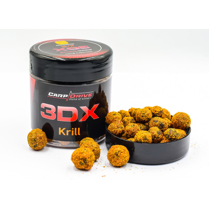 Насадкові бойли, бойли на коропа, бойли 3DX Криль (Krill) 12-14мм Carp Drive 100 гр.
