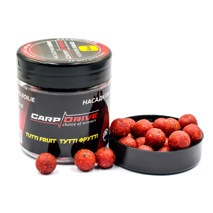 Насадкові бойли 14мм, бойли на коропа, бойли Тутті фрутті (Tutti Fruit) 14мм 100г. Carp Drive
