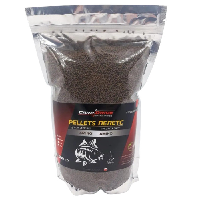 Методний пелетс, Pellets, пелетс Amino (Аміно) Carp Drive 2 мм 900гр