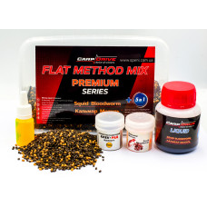 Методний пелетс, метод мікс Squid Bloodworm (Кальмар Мотиль) Premium series + Carp Drive 5 в 1