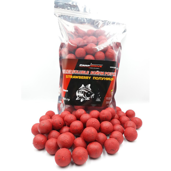 Бойли розчинені  (Strawberry) 24 мм 900 р. Carp Drive