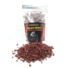 Пелети короповий, пелети Carp Drive Red (Krill) Premium Halibut (преміум класу) Mix 4.5-8 мм 500г