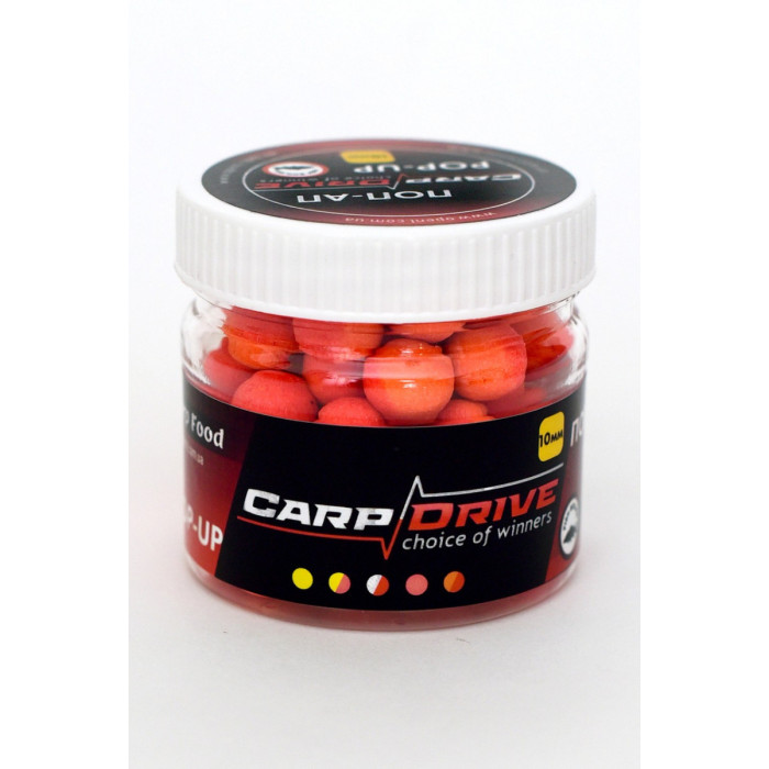 Плаваючий Бойл, поп ап для риболовлі, поп ап Полуниця-Халибут (Strawberry-Halibut) 10мм Carp Drive