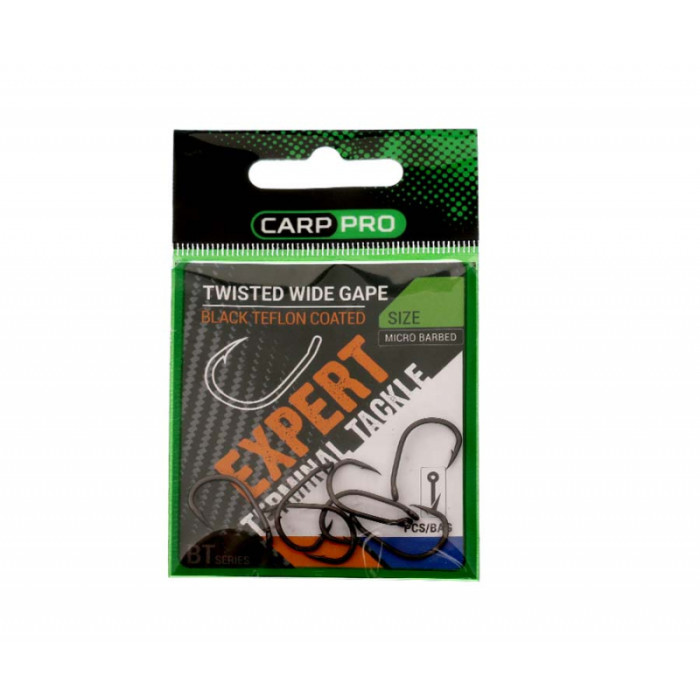 Гачки Carp Pro Twisted Wide Gape BT Series №4