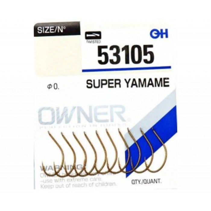 Гачки Owner Super Yamame 53105 Woody Brown №08
