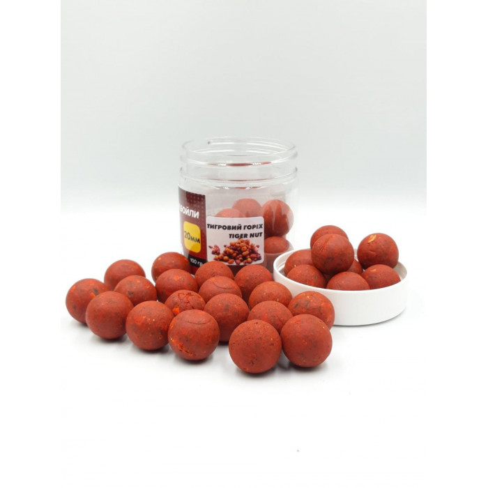 Розчинні насадкові бойли, порошать бойли Тигровий горіх (Tiger Nut) 20мм 100г.  Carp Drive