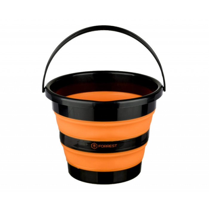 Відро Forrest Folding bucket силіконове складне, помаранчевий 10 л.