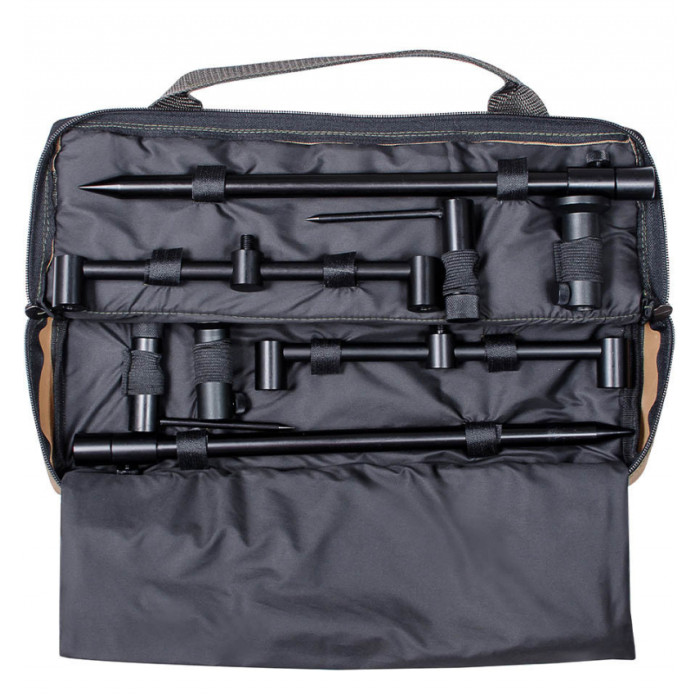 Набір стійок і буз барів в чохлі World4Carp Stand Kit Universal 2 Coyote