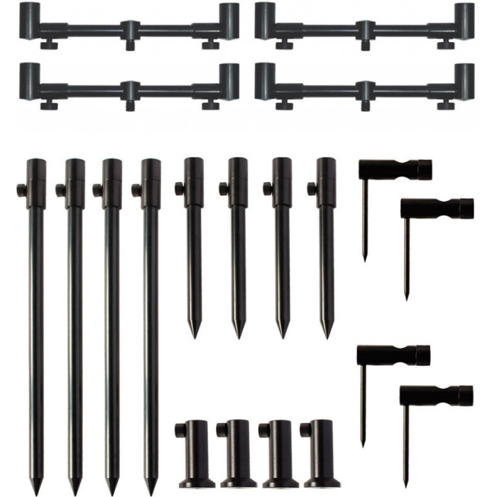 Набір стійок із телескопічними буз барами World4Carp Stand Kit Universal MAX 4
