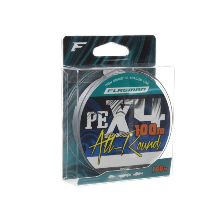 Шнур Flagman All-Round PE X-4 150м 0.32мм Grey