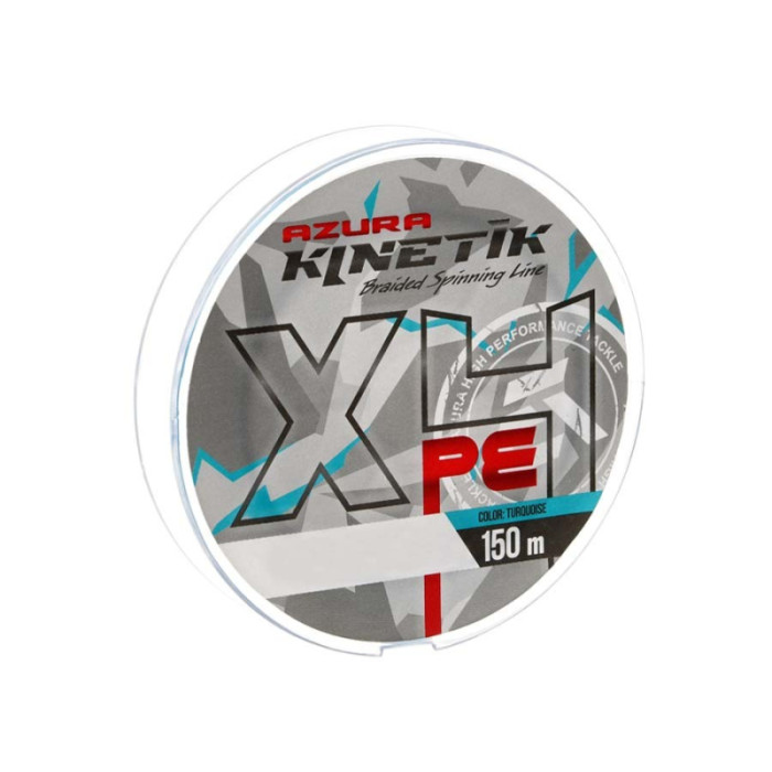 Шнур Azura Kinetik X4 Turquoise 150м #0.6 0.128мм