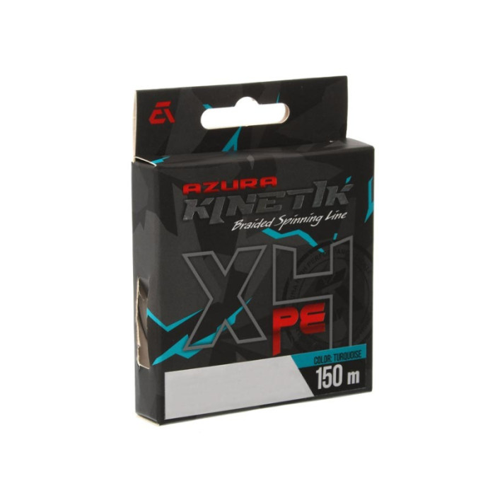 Шнур Azura Kinetik X4 Turquoise 150м #0.6 0.128мм