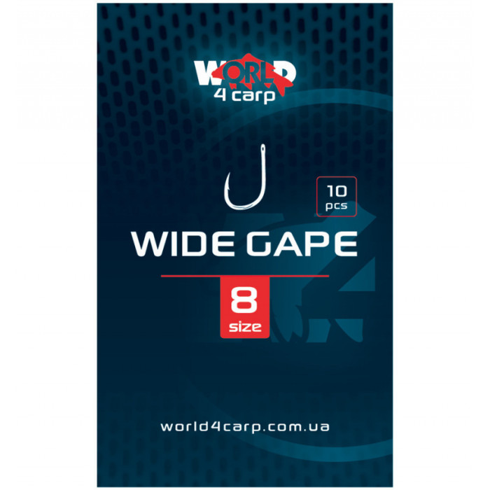 Короповий гачок W4C WIDE GAPE (вайд гейп) No 8