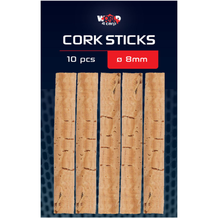 Корковые палочки для рыбалки W4C CORK STICKS Ø 8 мм, 10шт