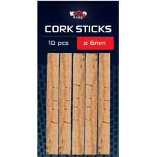 Коркові палички для риболовлі W4C CORK STICKS Ø 6 мм, 10 шт.