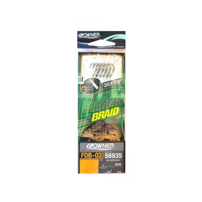 Гачок з повідцем Owner Method Feeder FDB-03 №10
