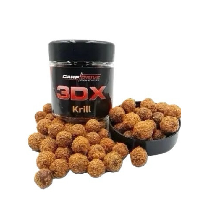 Насадкові бойли, бойли на коропа, бойли 3DX Криль (Krill) 12-14мм Carp Drive 100 гр.