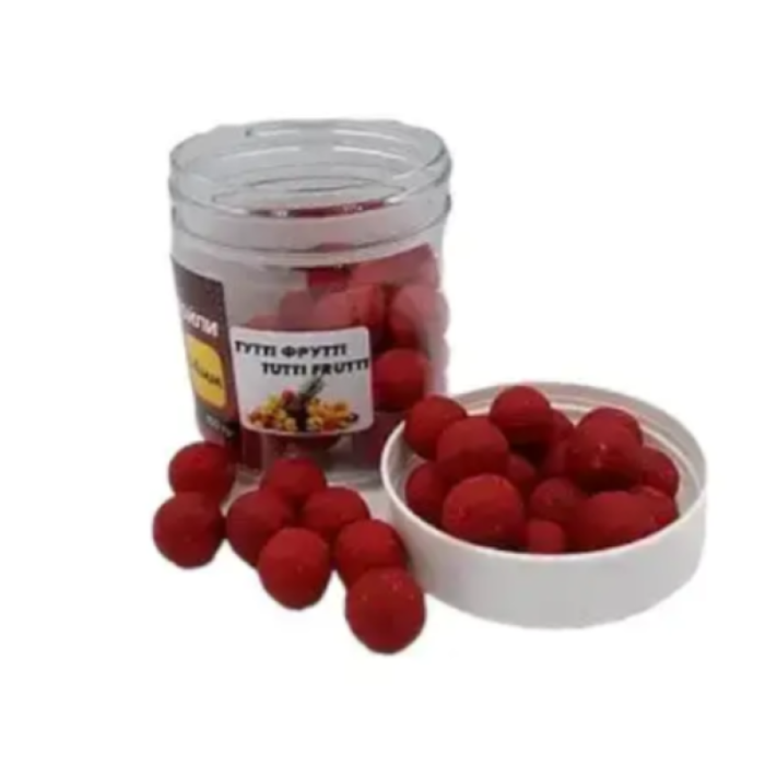 Насадкові бойли 14мм, бойли на коропа, бойли Тутті фрутті (Tutti Fruit) 14мм 100г. Carp Drive
