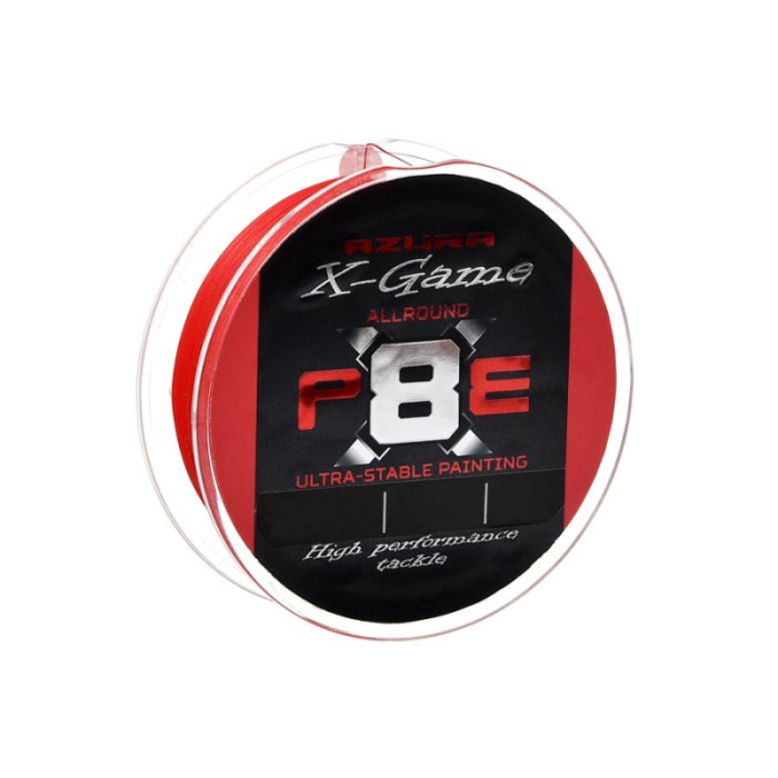 Шнур Azura X-Game PE X4 150м Fiery Red #1.2 0.185мм