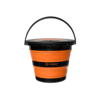 Відро силіконове з кришкою Forrest Folding Bucket Orange with cover 5л