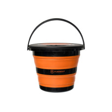 Відро силіконове з кришкою Forrest Folding Bucket Orange with cover 5л