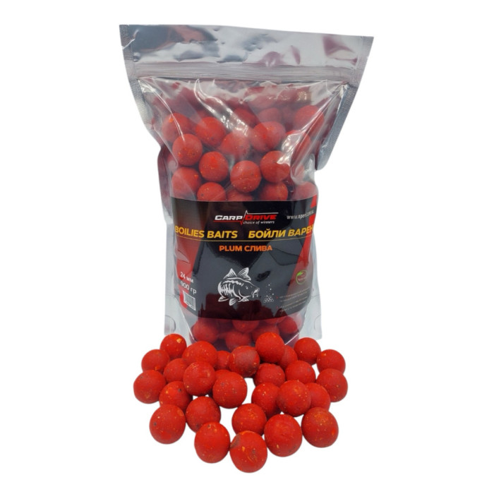 Бойли Варені Слива (Plum) 24 мм 900г Carp Drive