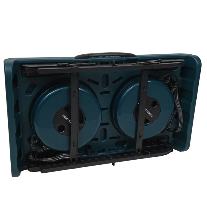 Стіл із двома стільцями Forrest Camper Set x 2 LED Compact Series Green