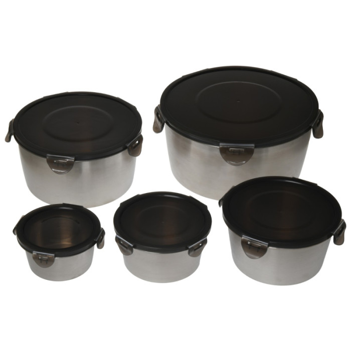 Набір контейнерів з кришкою Forrest SS Food Container Set x5 12/14/16/20/24см