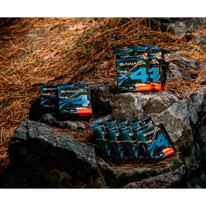 Шнур Azura '25 Sawada X4 Multicolor 200м #2 0.235мм