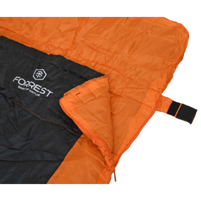 Спальний мішок Forrest Optima+ 20 °C Sleeping Bag Orange-Black Left