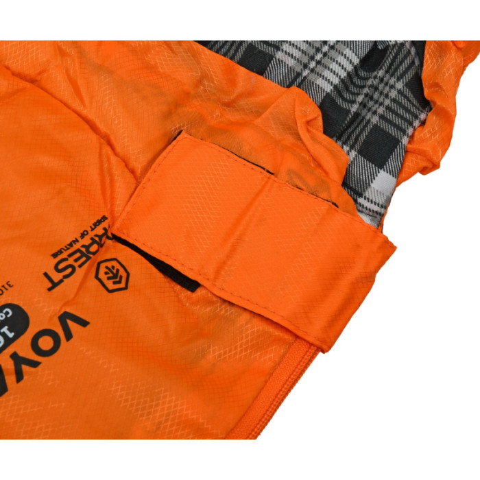 Спальний мішок Forrest Voyager+ 16°C Sleeping Bag Orange-Gray Right