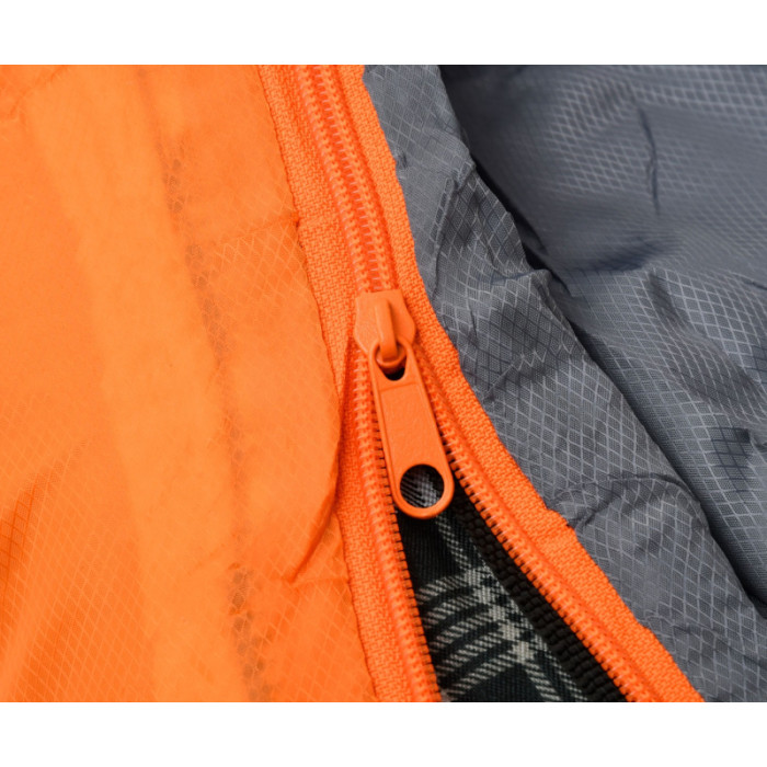 Спальний мішок Forrest Voyager+ 16°C Sleeping Bag Orange-Gray Right