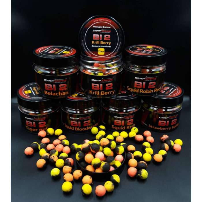 Насадка Balance Bi 2 "Strawberry Halibut" 12 мм Carp Drive