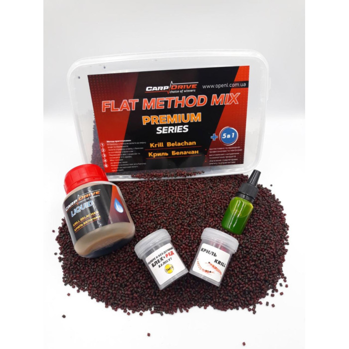 Методний пелетс, метод мікс Krill Belachan (Криль Белачан) Premium Carp Drive 5 в 1