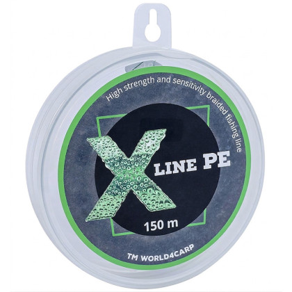 Шнур плетений X Line PE 150 m Dark green 0,10 мм